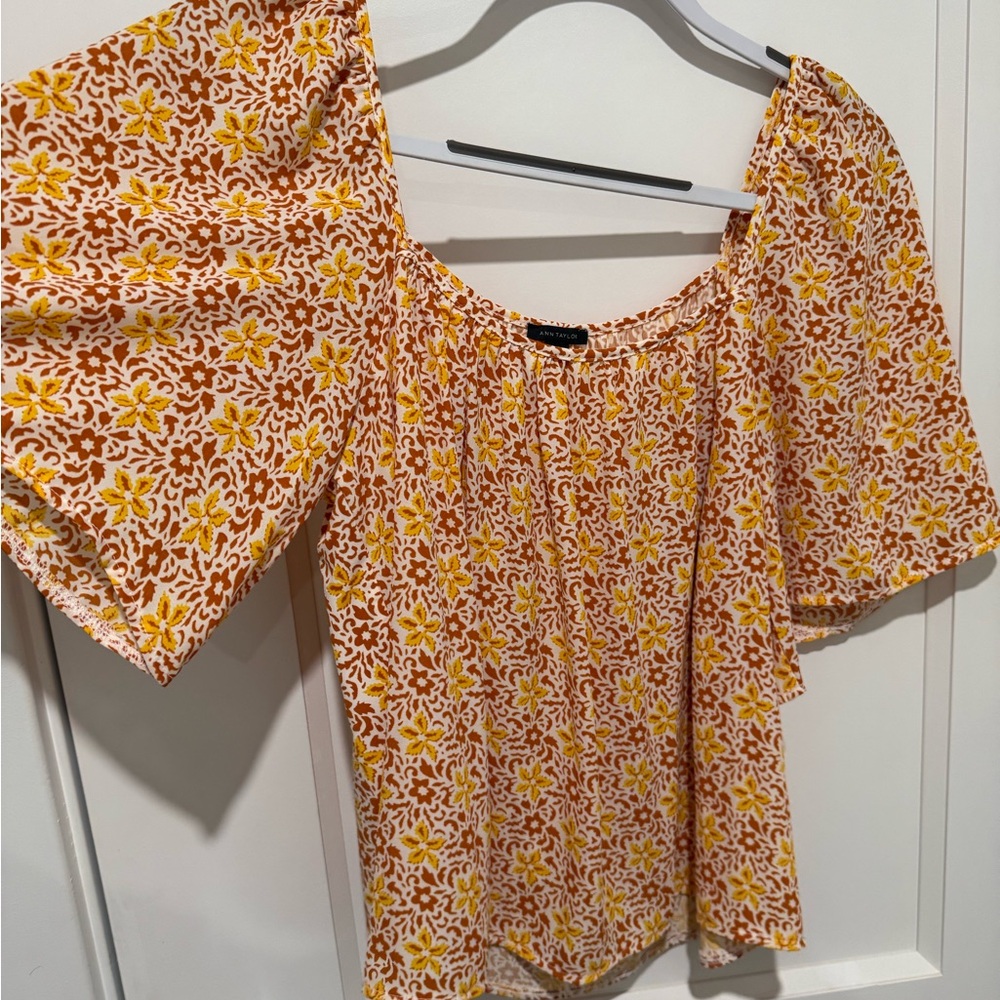 Ann Taylor Multicolor Patterned Top - image 2